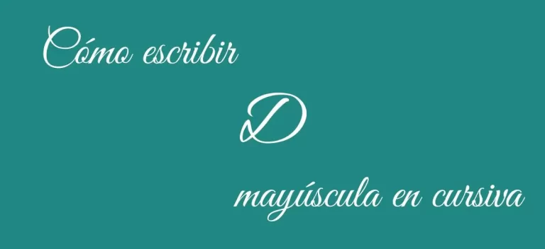 Cómo Escribir la D Mayúscula en Cursiva: Una Guía Paso a Paso para Principiantes