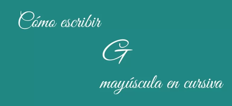 Cómo Escribir la Letra G Mayúscula en Cursiva: Guía Paso a Paso para Principiantes